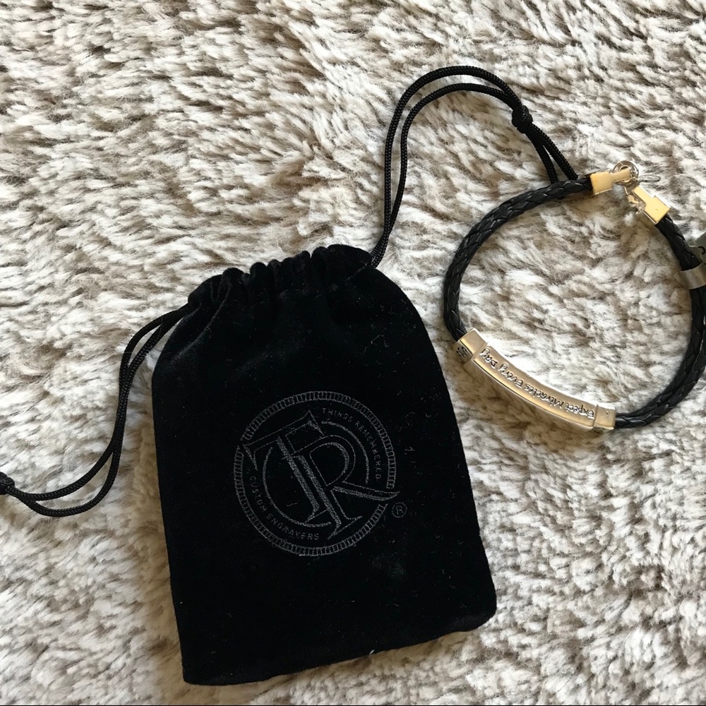 Things Remembered leather bracelet